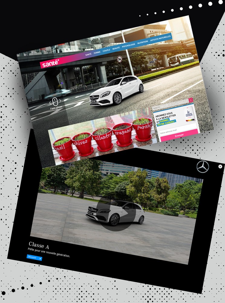 Activation digitale Mercedes-Benz pour une expérience immersive valorisant l’innovation et le raffinement.