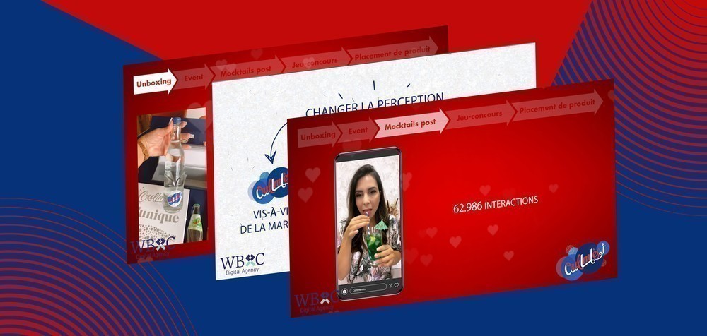 Campagne d’influence multicanal pour Oulmes incluant envoi de boxes créatives, activation mocktail et événement presse.