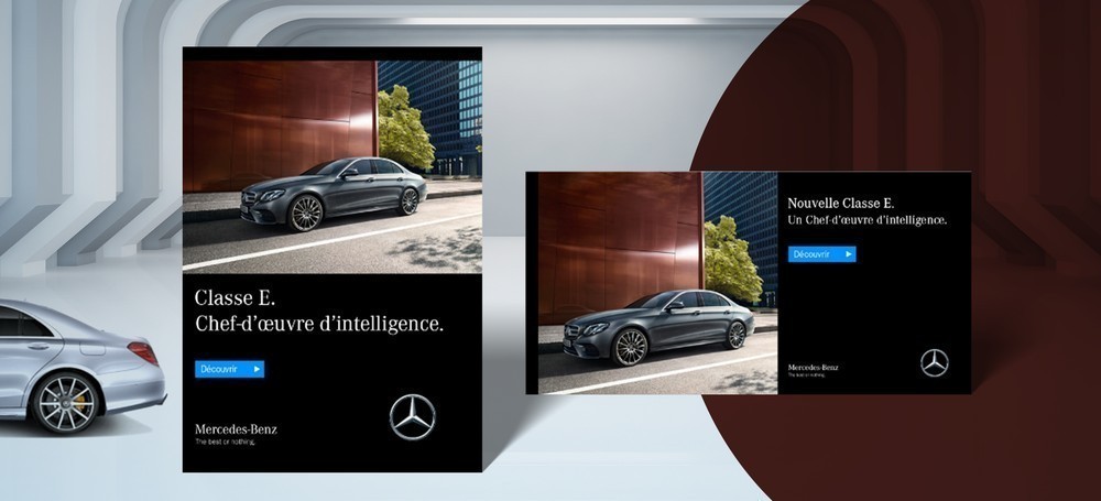 Activation digitale Mercedes-Benz pour une expérience immersive valorisant l’innovation et le raffinement.